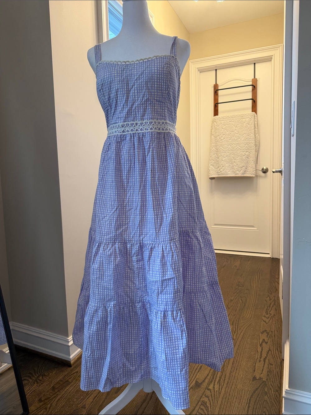 Lilly Pulitzer Lavender Gingham Midi Sundress